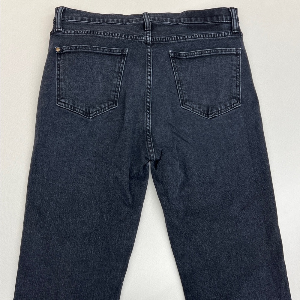 Gently used The GREAT. jeans the fellow cropped denim pants raw & released hems - Picture 9 of 10